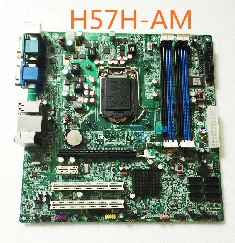 

For ACER V490 M490G S490G Desktop Motherboard H57H-AM Q57H-AM 15-R28-011001 LGA1156 Mainboard 100%tested fully work