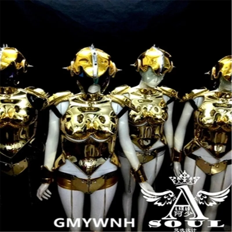 ES005 костюм для бальных танцев с золотым зеркалом одежда сцены подиума платья