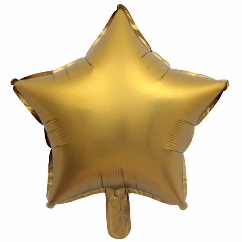5 шт. металлический Цветной алюминиевый шар с пятиконечной звездой 18 дюймов