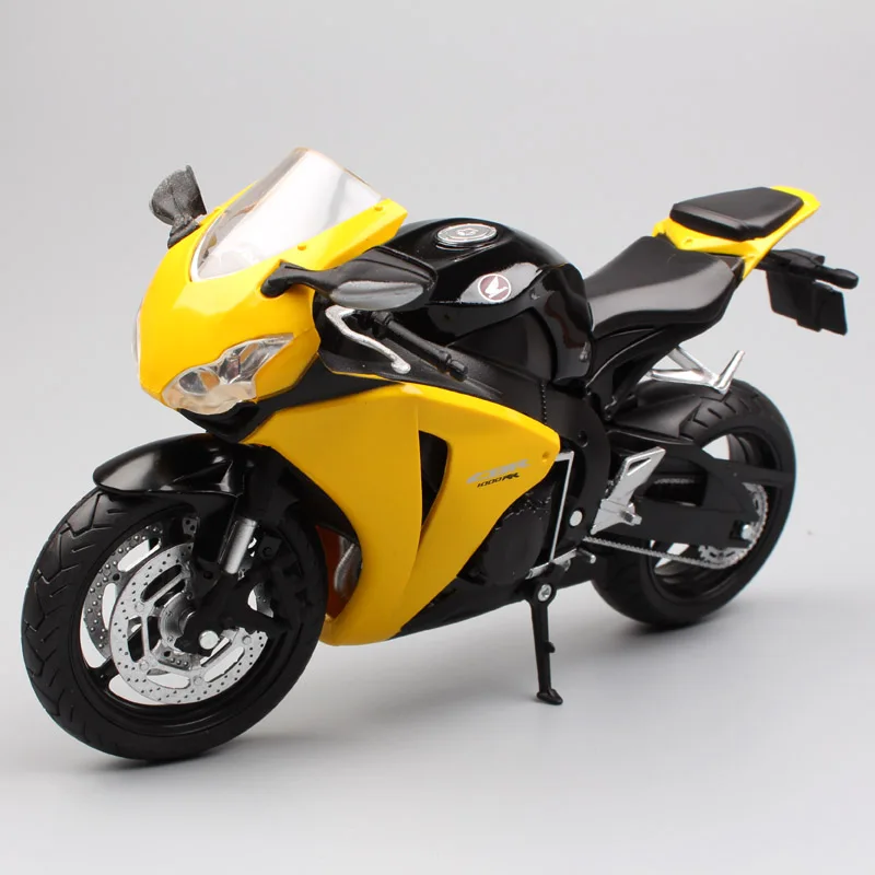 CBR1000RRYellow 1/12 Automaxx Honda CBR1000RR CBR Fireblade мотоцикл Diecasts& игрушечные транспортные средства масштаб гоночный велосипед модели миниатюры для детей мальчик - Цвет: CBR1000RRYellow