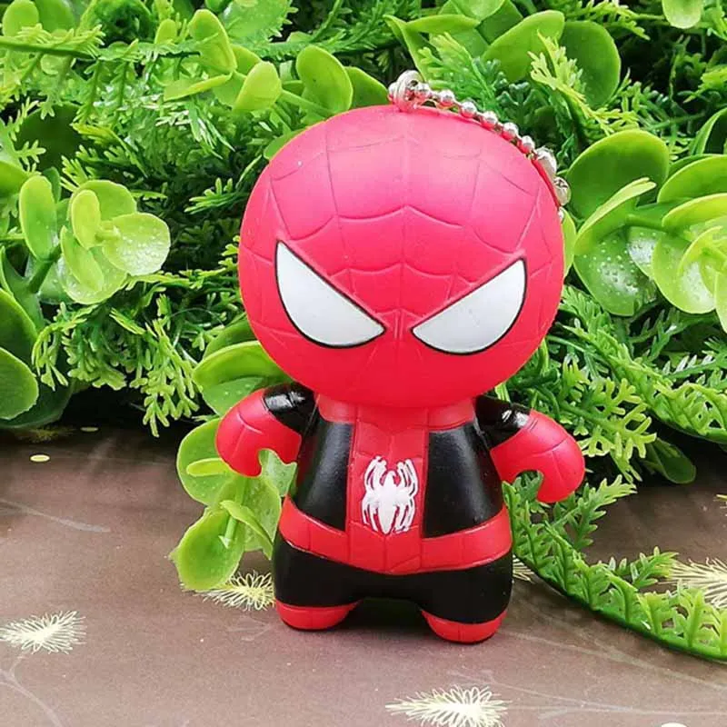 Marvel, Мстители, фигурки супергероев, красный человек-паук, Черный Человек-паук, яд, брелок, игрушки, новинка, анти яд, фигурки, брелок - Цвет: red black spiderman