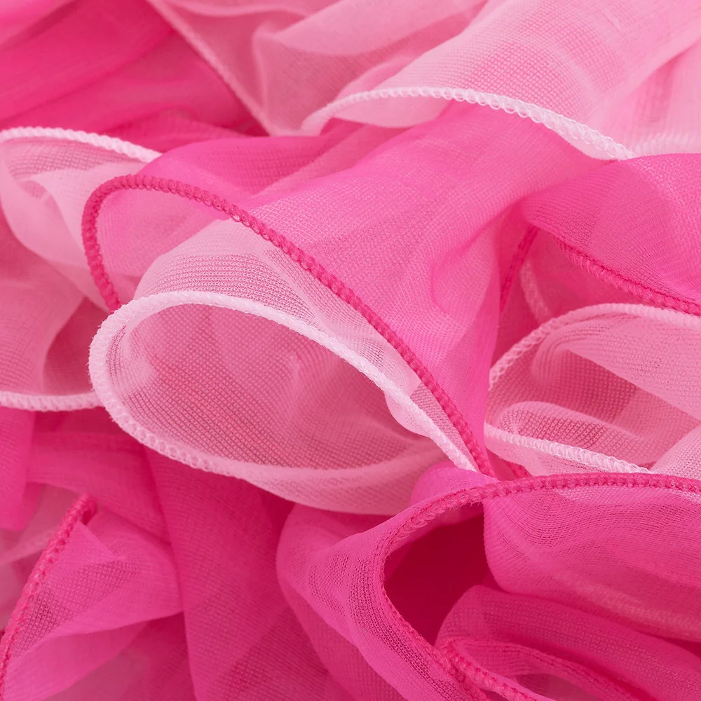 Юбка пачка с оборками для маленьких девочек летняя розовая юбка в стиле