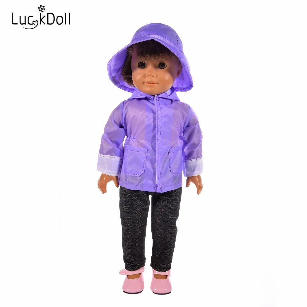 LUCKDOLL Rain подходит для 18-дюймовых американских кукол 43 см аксессуары одежды