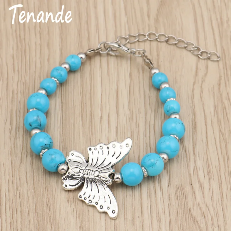 Tenande этнические резные большие браслеты с бабочками Новые макси богемные