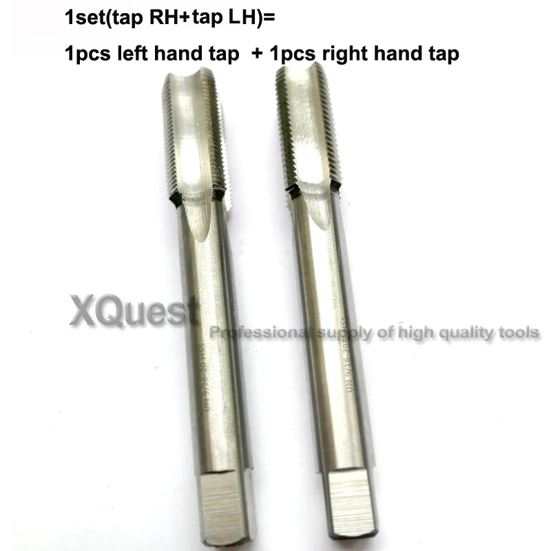 1set tap RH and LH 1 комплект из 2 предметов UN 9/16-20 левосторонний кран и правый кран 9/16 унифицированная резьба машинная заглушка круглая штамп для ремонта велосипеда - Цвет: 1set tap RH and LH
