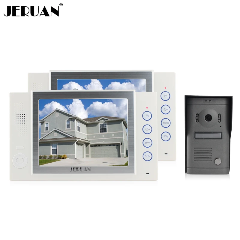 JERUAN 8 дюймов ЖК-дисплей Экран домофона Запись фотосъемке домашнего видео-телефон