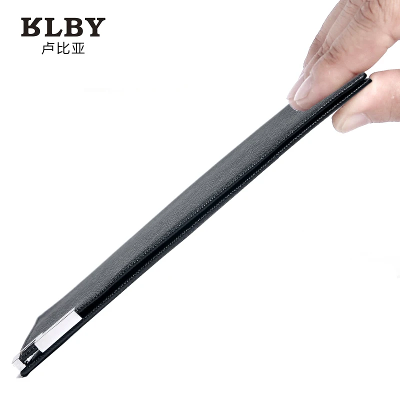 Лу Бия мужской тонкий кожаный кошелек хранение карт|wallet zip|wallet packagingwallet key |