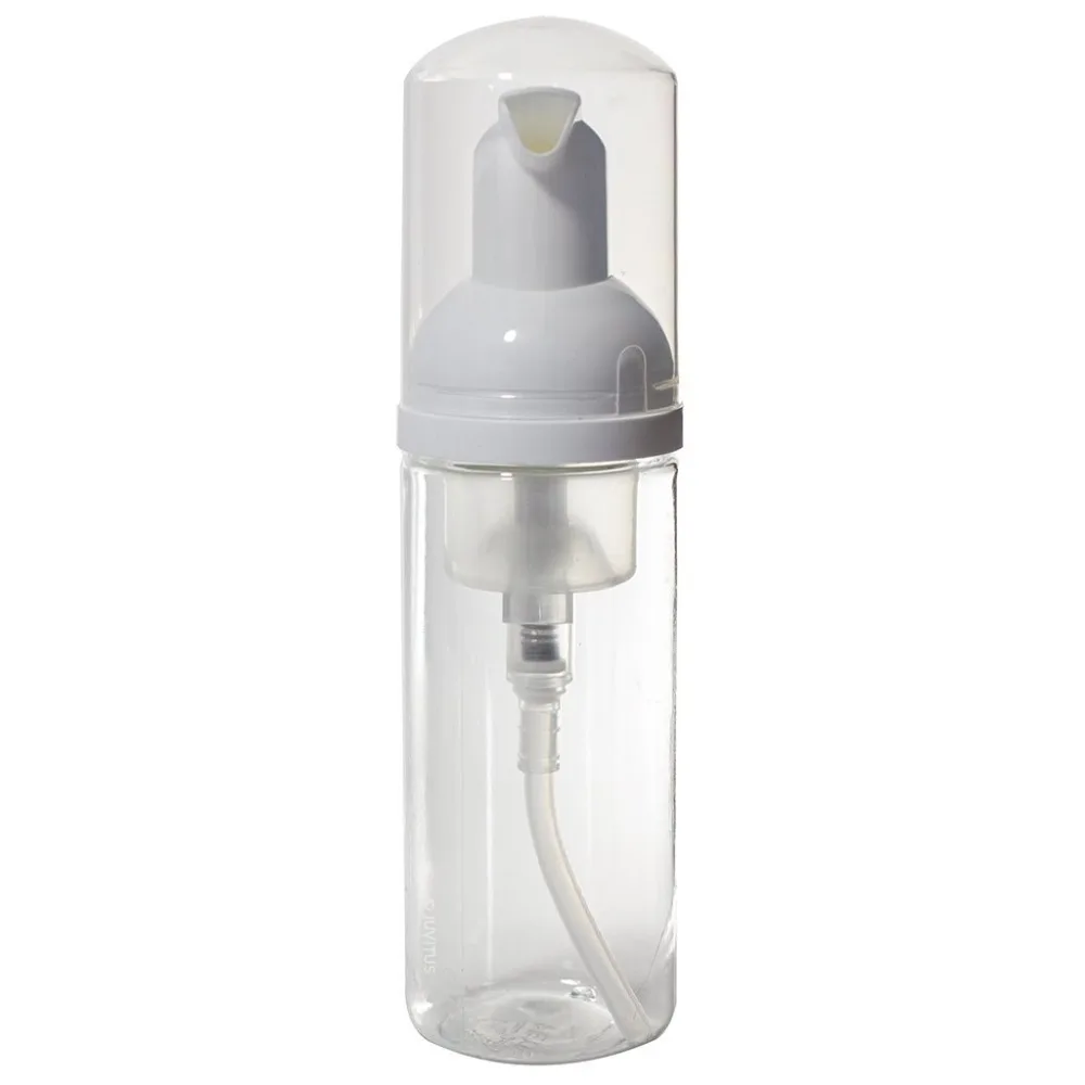

6pcs/lot 50ml PET empty clear travel container, plastic Foam Pump Bottles for cosmetic packing