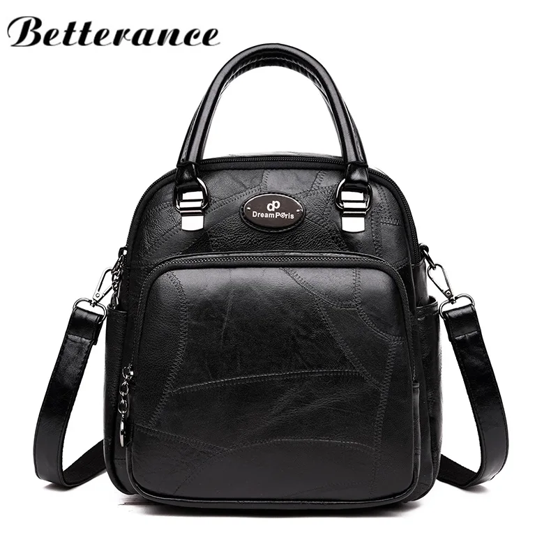 Betterance mutifunction рюкзак для женщин Винтаж школьный женская сумка sirt cantasi mochila escolar cuero
