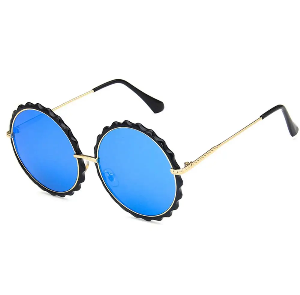 Солнцезащитные очки солнцезащитные в стиле ретро яркие серые для отдыха круглые