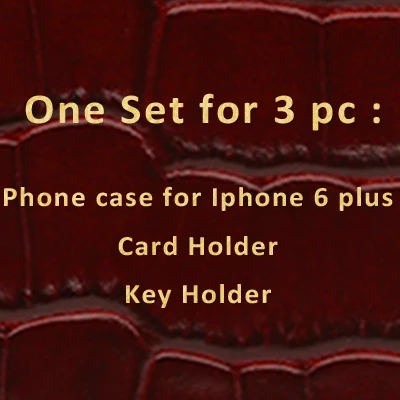 For Iphone 6 plus Чехол Hiram Beron CREAT из итальянской кожи с узором «крокодиловая кожа», чехол для карт, рождественский подарок, Прямая поставка - Цвет: For Iphone 6 plus