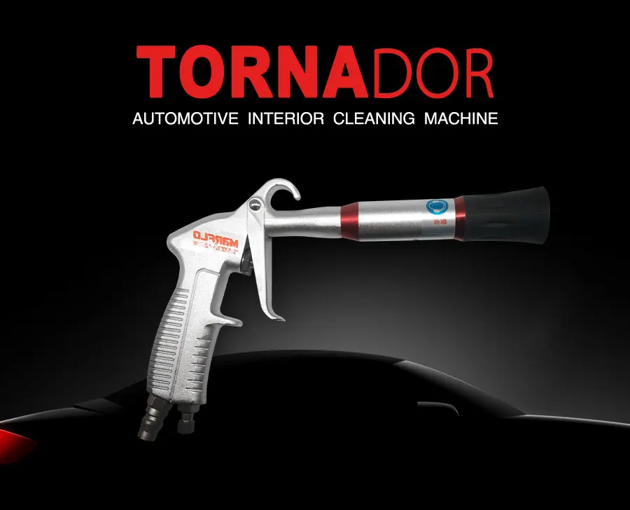 Tornado Автомойка MARFLO, пистолет для чистки автомобиля, Япония, двойной подшипник, высокое давление, Воздушный пистолет, инструмент для сухой чистки с щеткой