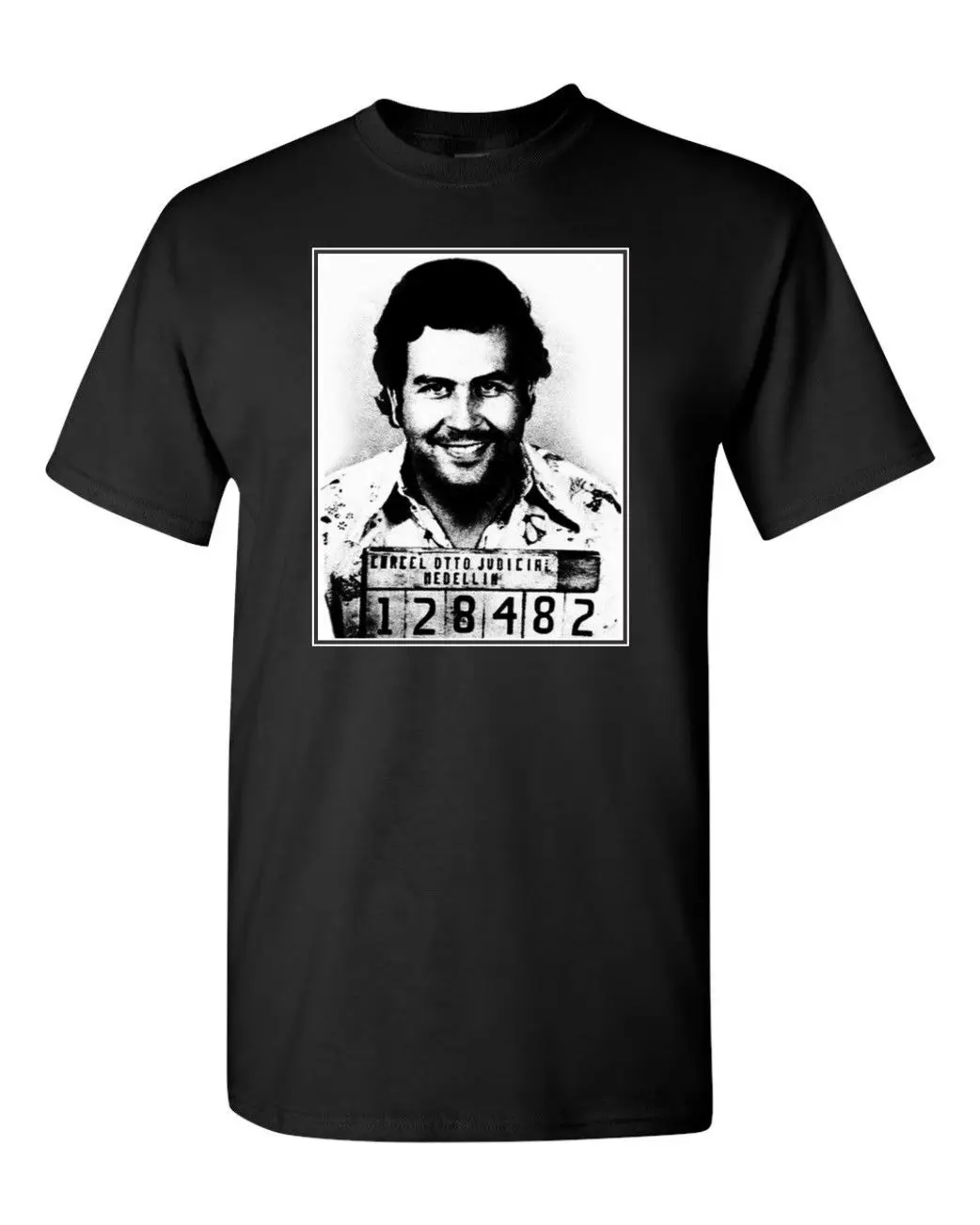 

2019 New Hot Sale Men T-shirt Pablo Escobar Mugshot Men's Tee Shirt 1655
