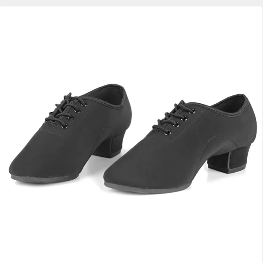 701 черная сатиновая уличная танцевальная обувь для сальсы Zapatos De Baile Latino Mujer