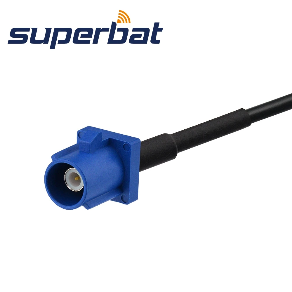 Superbat Fakra Штекер &quotC&quot прямо к вилку косичка кабель RG174 15 см | Мобильные телефоны и