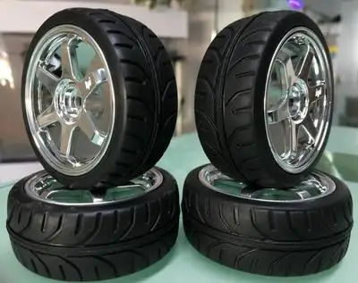 on road 1 4pcs 1/10 на дороге Дрифт автомобильных шин набор для Tamiya TT01D/E TT02 4 шт - Цвет: on road 1 4pcs
