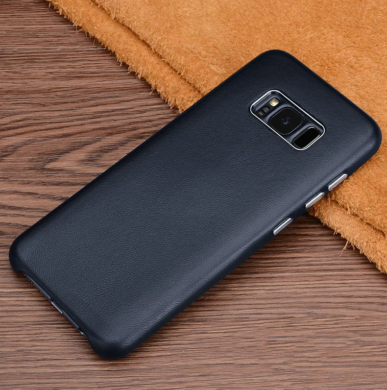 Чехол для samsung Galaxy S8 Plus, Роскошный чехол из натуральной кожи, жесткий тонкий противоударный защитный чехол для телефона, задняя крышка для samsung S8Plus