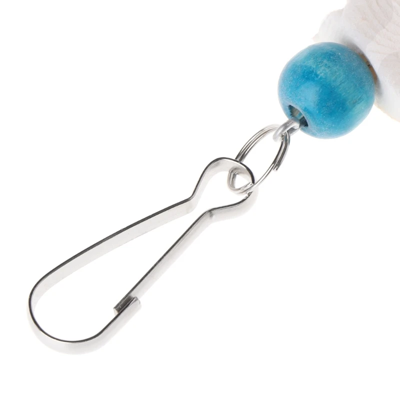 OOTDTY Hot Sell Parrot Teeth Grinding Toys Bird Squirrel Cuttlefish Bone Chewing Beads With Bell | Дом и сад