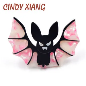 CINDY XIANG, дизайн, кровавая Акула, броши для женщин, милый животный стиль, акриловая булавка, ацетатное волокно, аксессуары, зимний стиль