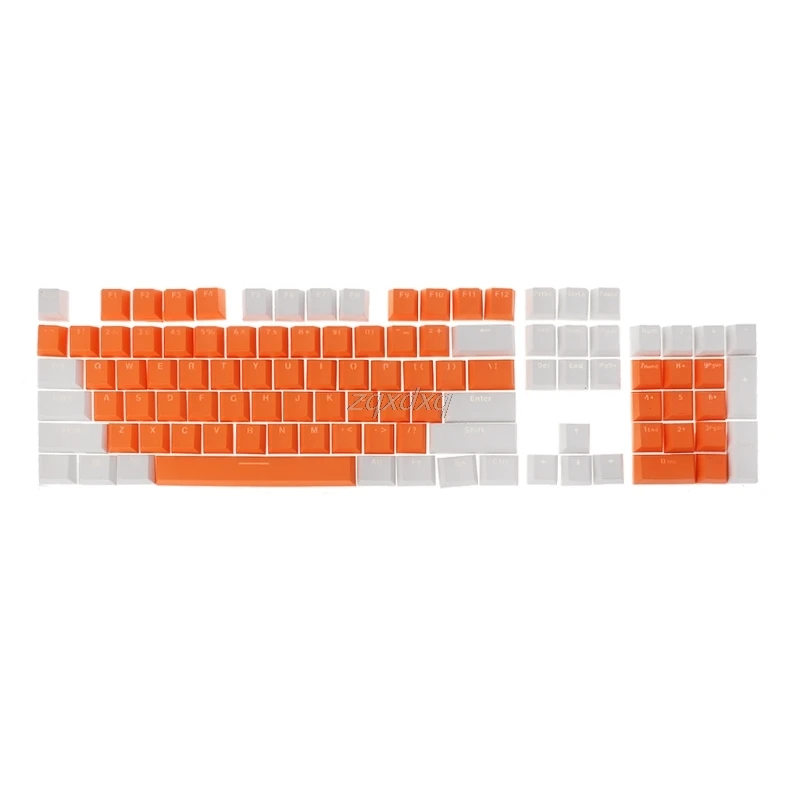 Полупрозрачный двойной выстрел PBT 104 KeyCaps с подсветкой для вишни клавиатура MX