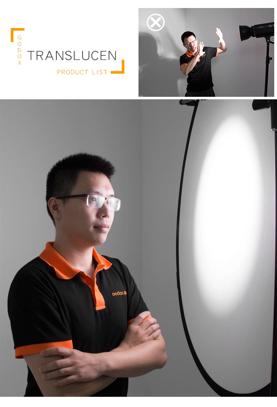 Godox 110 см 5 в 1 43 ''Портативный складной круглый фотоотражатель для Studio0