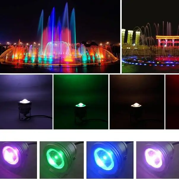 Светодиодный прожектор 10 Вт 12 В подводный RGB светодиодный светильник