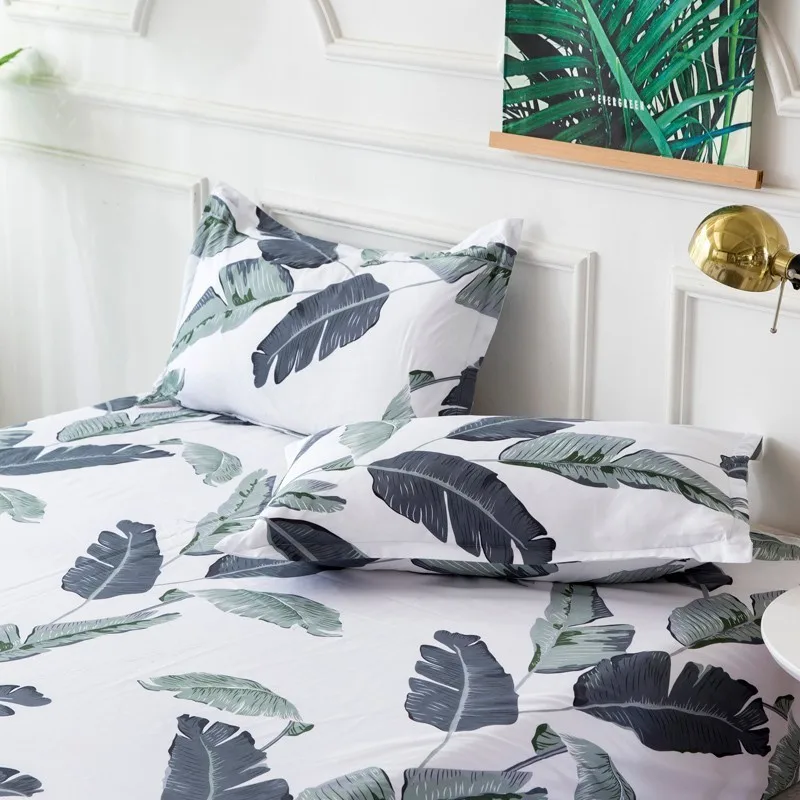 Постельное белье Jeefttby Home Leafs новый комплект постельного белья с простыней