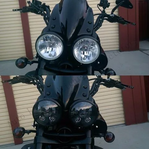 Пара(2 шт.) Triumph speed/Street Triple, T509, 955, Rocket 3, speed 4, для Harley светодиодный фары
