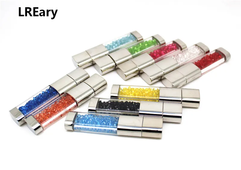 Новинка, Кристальные элементы, usb флеш-накопители, 64 ГБ, USB 2,0, флеш-накопитель, u-диск, флешка, 4 ГБ, 8 ГБ, 16 ГБ, 32 ГБ, Рождественский подарок