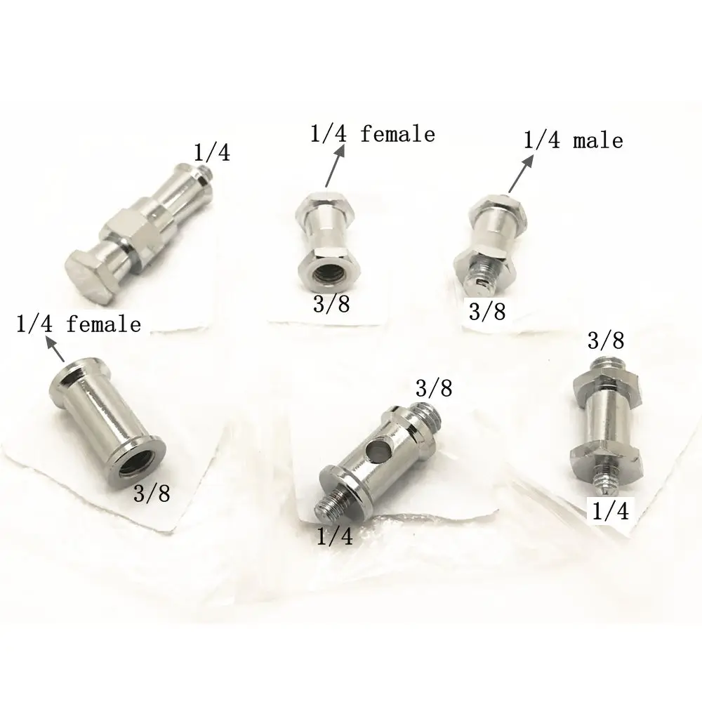 6in1 1/4 ''до 3/8'' женский наружная резьба Spigot Stud конвертировать Винт-адаптер