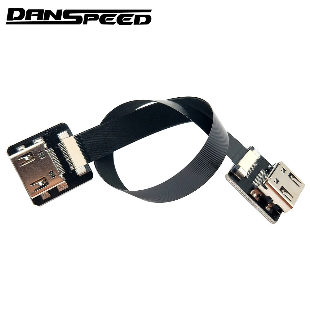 Danspeed черный FPV системы HDMI Тип женщина к Женский HDTV Гибкие печатные платы кабель 20