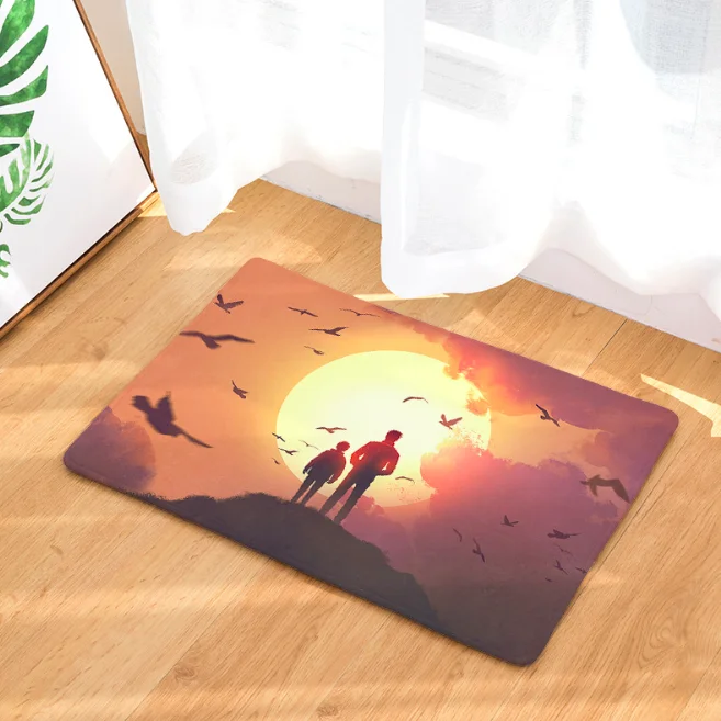 Отец сын звездное небо коврик для ванной кухонный ковер декоративные