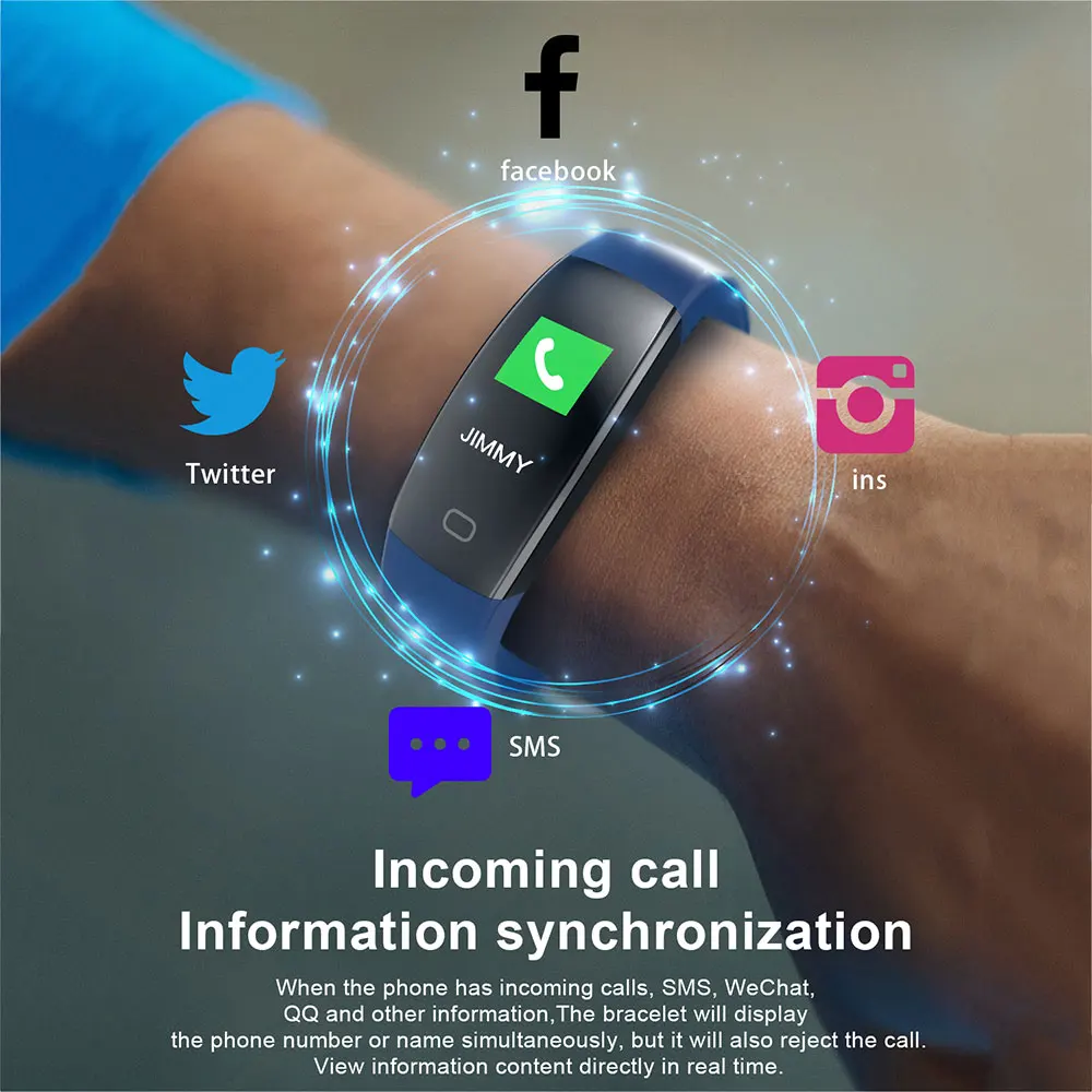 GUYO Смарт часы браслет спортивный монитор сердечного ритма IP68 Водонепроницаемый