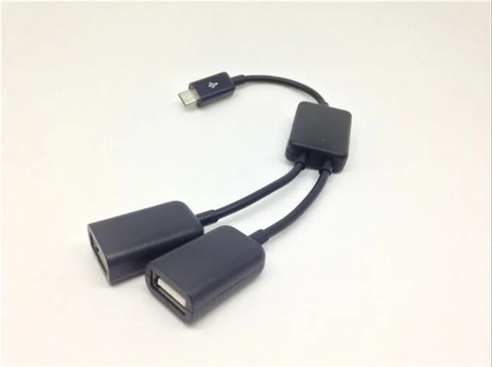 1 шт. 2 Порты и разъёмы HUB Micro USB Host OTG Кабель адаптер для Samsung Galaxy Android Планшетные ПК|otg