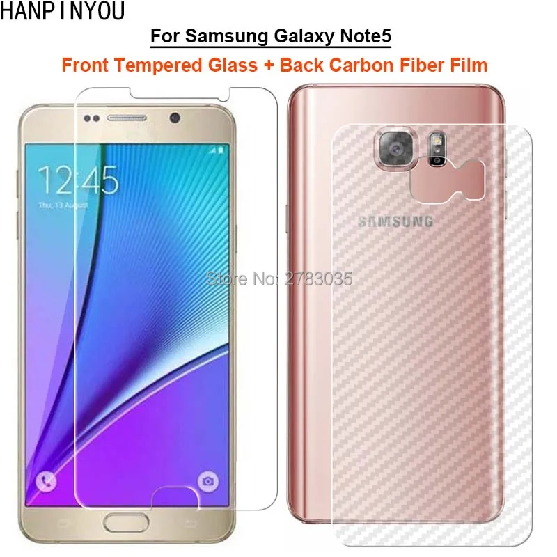 Для Samsung Galaxy Note 5 Note5 N920 7 дюйма 1 комплект = мягкая задняя пленка из углеродного