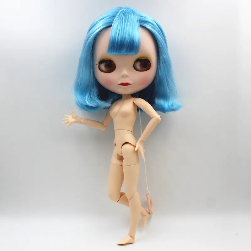 Blygirl Blyth кукла небесно-голубая челка короткие волосы новая 19 суставов матовый