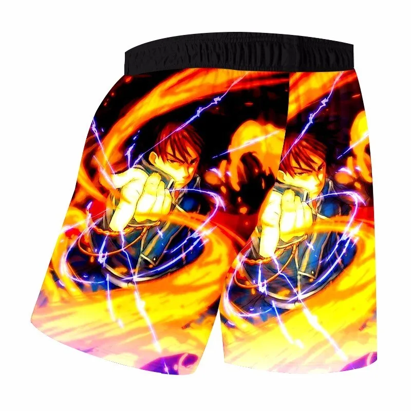 Шорты мужские с 3D принтом в стиле Харадзюку короткие штаны металлическим