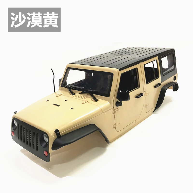 Unassembled 12.3inch 313mm Wheelbase  jeep  Wrangle  Body Car Shell for 1/10 RC Crawler Axial SCX10 & SCX10 II 90046 90047 enlarge