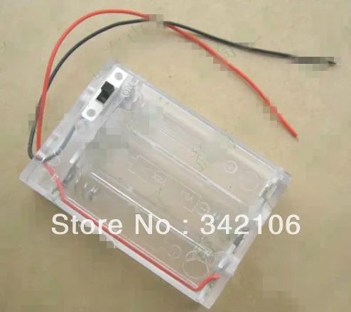 Free Shipping!!!  50pcs 3 on the 5th battery box with switch battery box with lid