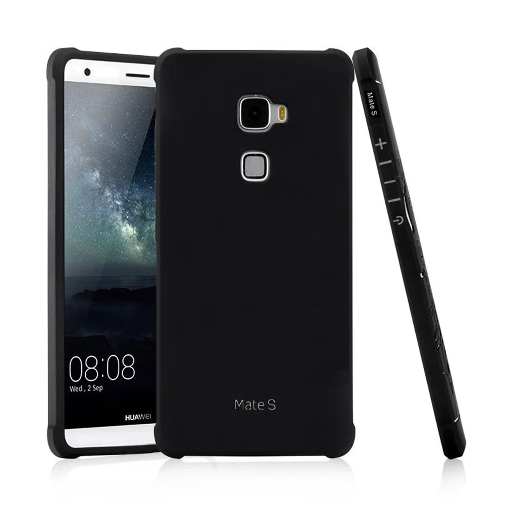 Ультра тонкий ТПУ Чехлы для мангала Huawei P8 P9 Lite Honor 8 роскошный черный мягкий