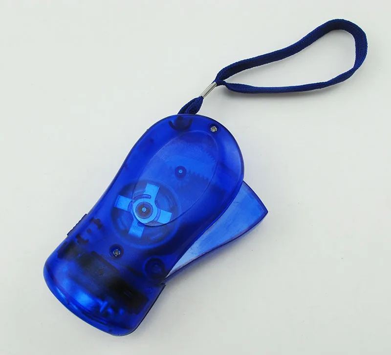 3 светодиодных фонарика Динамо Ручной надавливания Кривошип Ветер вверх карман и