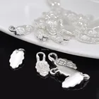 Позолоченная подвеска в форме листа, 100 шт., для стеклянных кабошонов, клей для изготовления украшений, фурнитура для колье