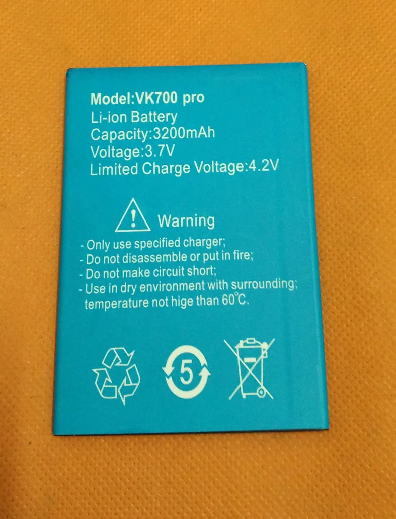 Оригинальный аккумулятор 3200 мАч Batterie Batterij Bateria для VKWorld VK700 Pro MTK6582 четырехъядерный