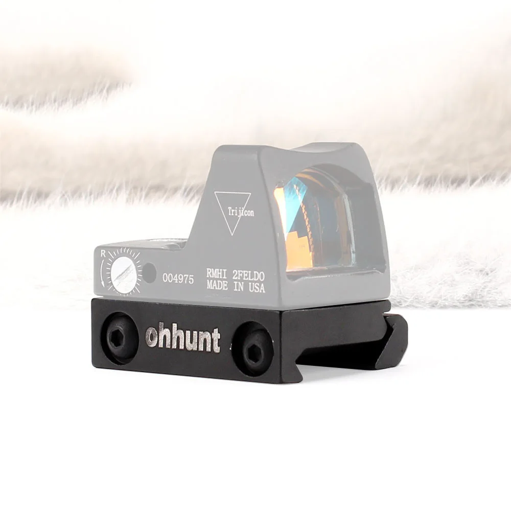 Ohhunt RMR рейка Ruggedized миниатюрный красный точечный рефлекс низкий Пикатинни Крепление база для охоты прицел