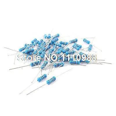 

Электронный компонент 1 Вт 1% Допуск 62K Ом Металлический пленочный резистор 50 шт.