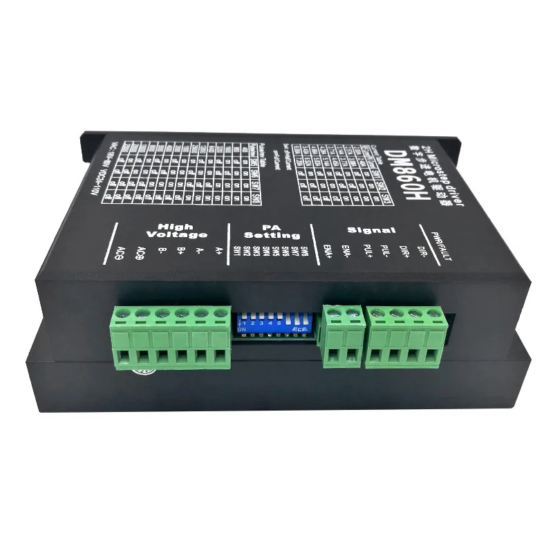 DM860H Драйвер шагового двигателя для 57 86 микро шаговый мотор щетка меньше DC мотор оболочка шагового двигателя Nema23 34