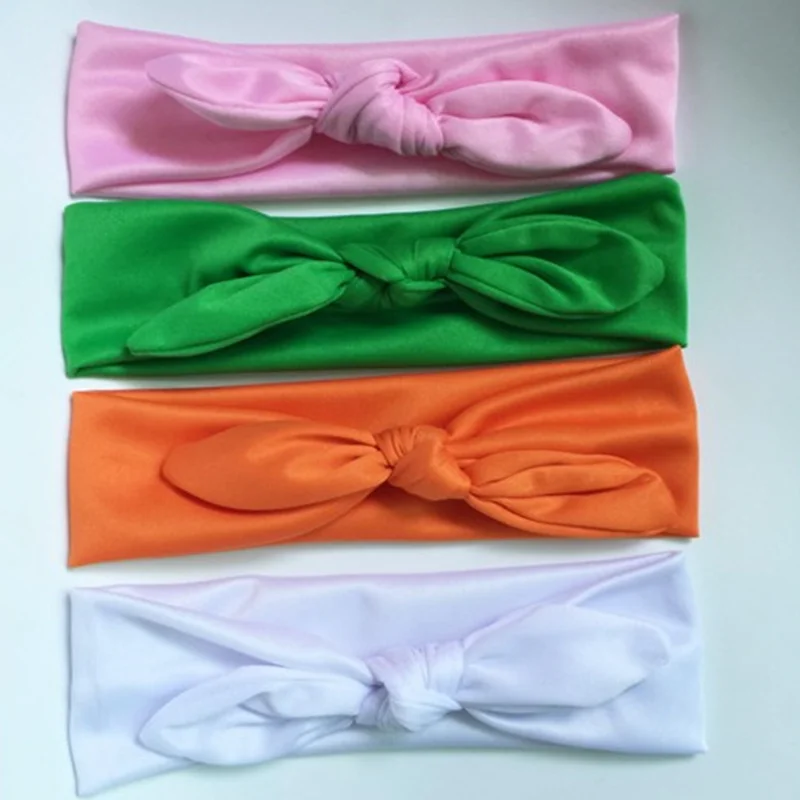 Эластичная Хлопковая женская повязка на голову банданы завязки для волос