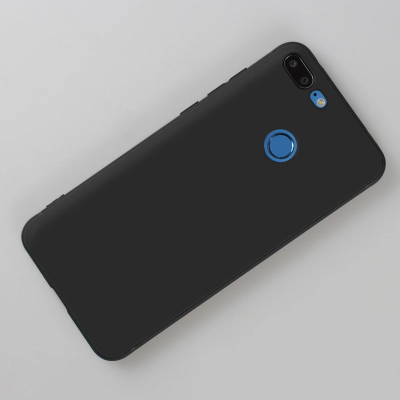 черный цвет матовый силиконовый бампер для huawei honor 9 lite чехол Анти отпечатков