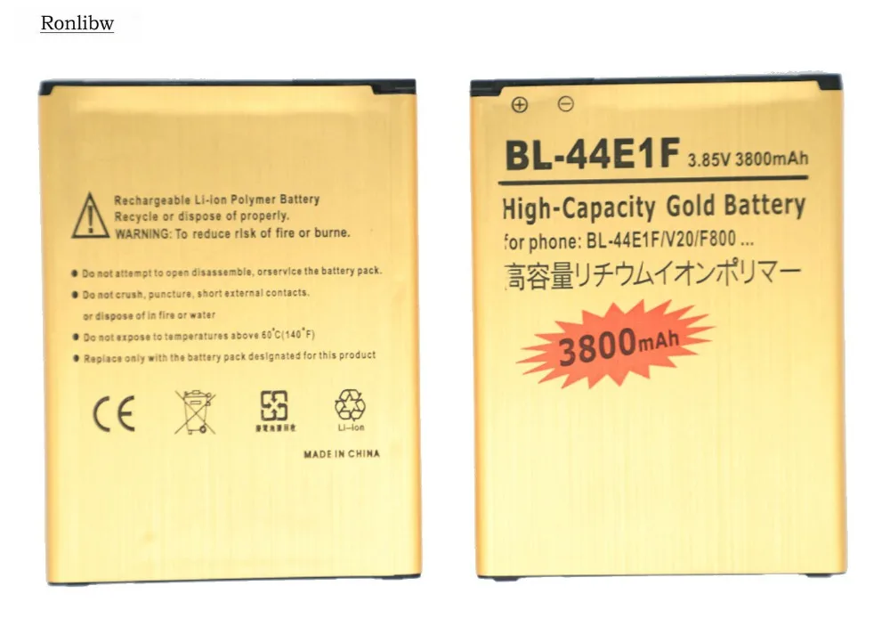 Аккумуляторная батарея Ronlibw BL-44E1F + зарядное устройство для LG V20 BL44E1F F800 H918 VS995 US996