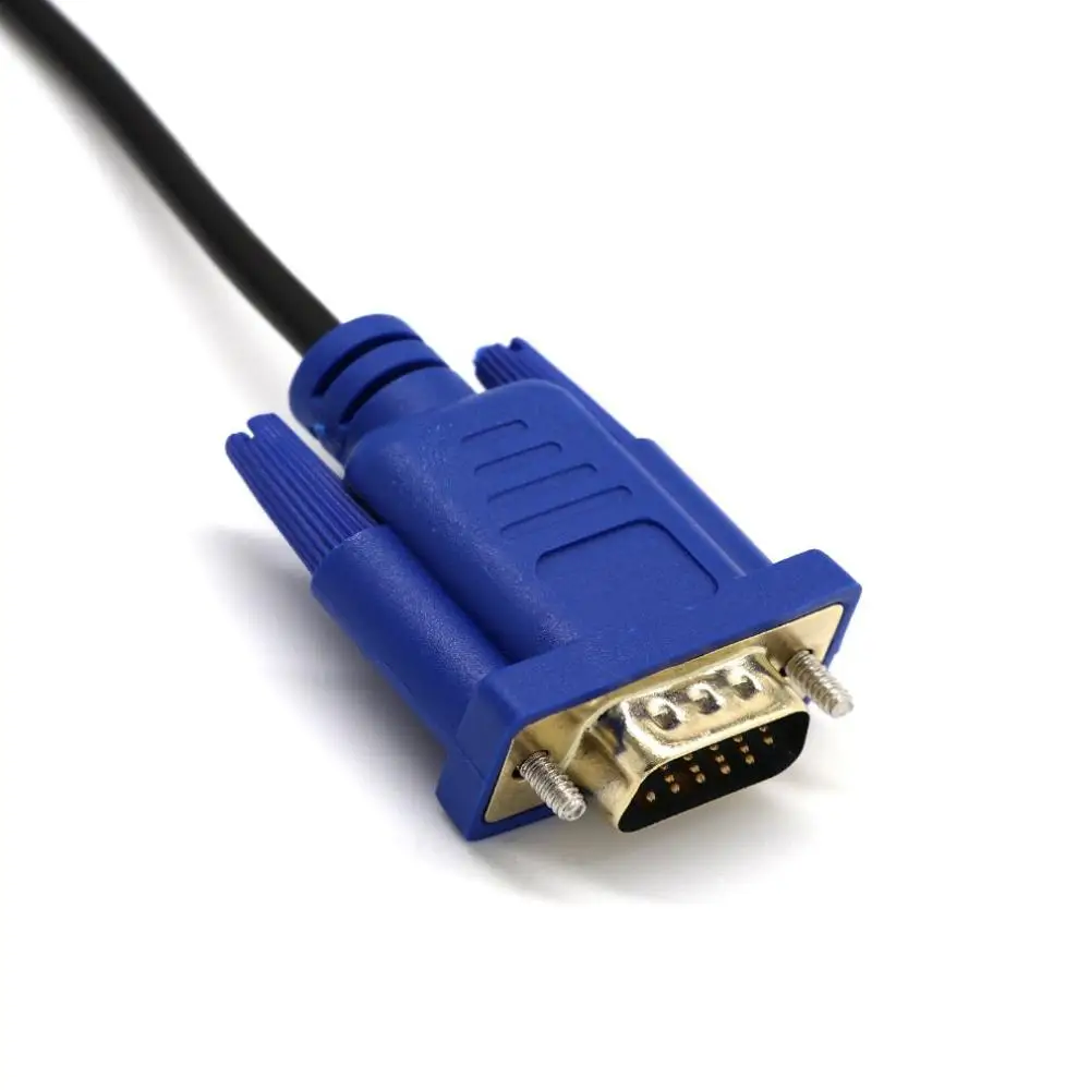 Прочный позолоченный кабель конвертера HDMI-VGA с аудиовыходом для ПК ноутбука